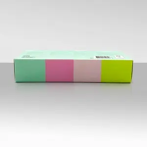 Eco-Friendly rectangle biscuit paper box cookie snack packaging box custom printing cereal box packaging with window
